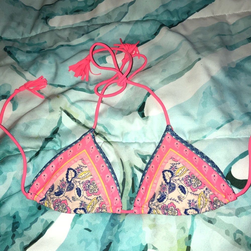 American eagle triangle bikini top